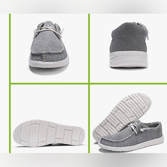 JXRUXZO Men's Slip on Cloth Shoes Lightweight Boat Shoes - Picture 5 of 10